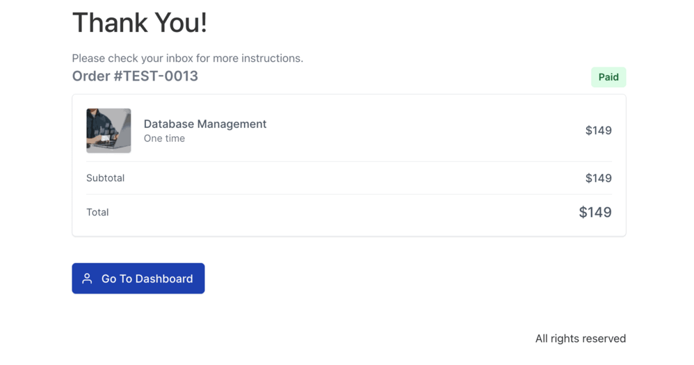 Order Confirmation Shortcodes - SureCart